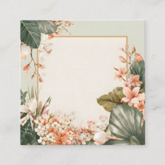Floral Frame Greeting Card 