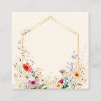Floral Frame Greeting Card