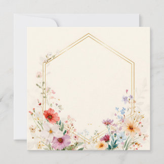Floral Frame Greeting Card