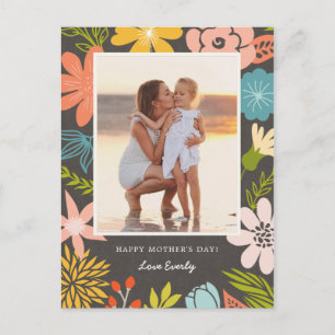Floral Frame Mother's Day Postcard