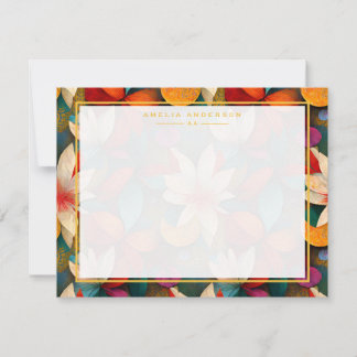 Floral Frame Note Card