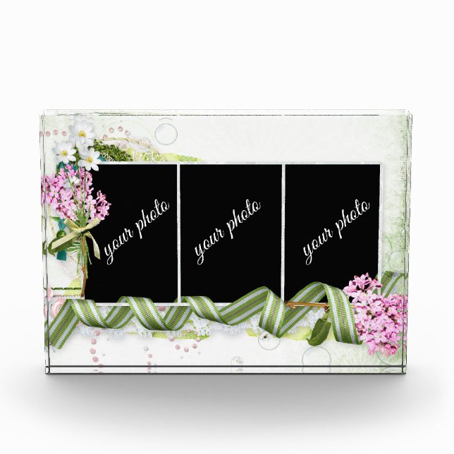 Floral frame photo block (Front)