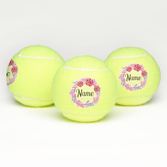 Floral Frame Tennis Balls (Multi)