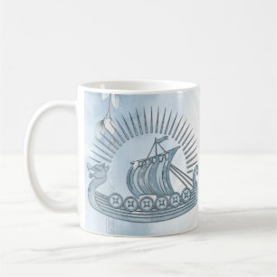 Floral Frame with Roses and Celtic Design.  Coffee Mug
