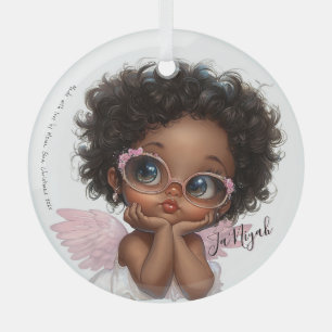 Floral-Framed Curiosity Glass Ornament