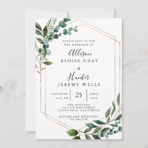 Floral Framed Invitation
