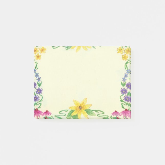 Floral Framed Note Pad (Front)