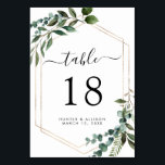 Floral Framed Table Number<br><div class="desc">Customize it with your information and make it uniquely yours!</div>
