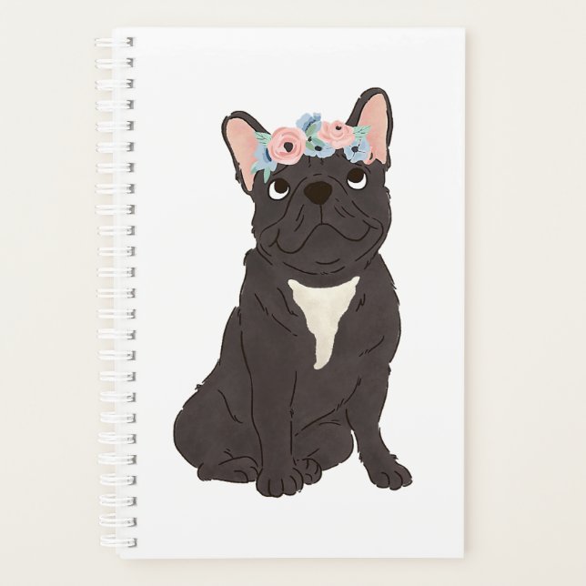 Floral Français Amateurs de Bulldog Chien Français (Devant)