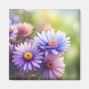Floral Fridge Magnet with Gorgeous Daisies