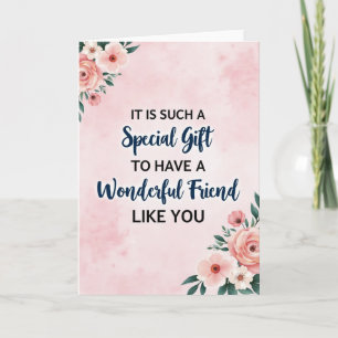 Floral Friend Appreciation Card