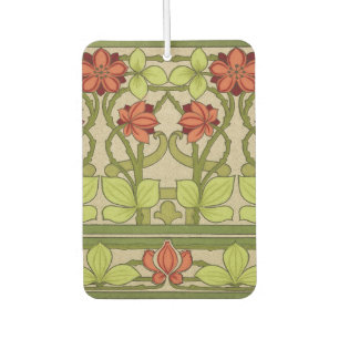 Floral Frieze Border in Art Nouveau Style Air Freshener