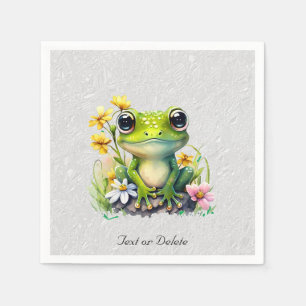 Floral Frog Napkins