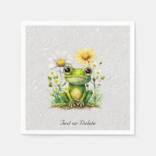 Floral Frog Napkins