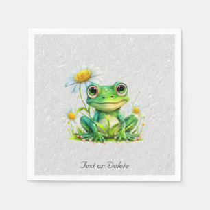 Floral Frog Napkins