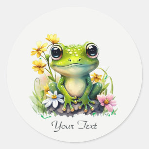 Floral Frog Sticker