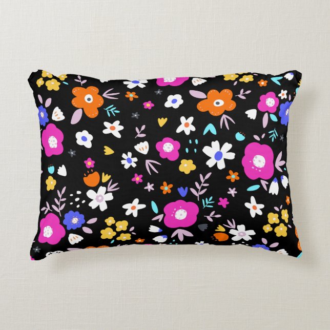 Floral Fun Accent Pillow (Front)