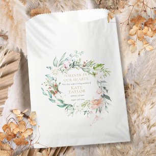 Floral Funeral Memorial Seed Packet Favour Bag