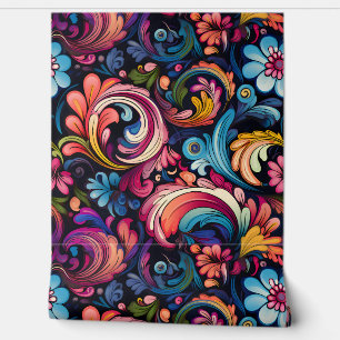 Floral Funkadelic Botanical Wallpaper