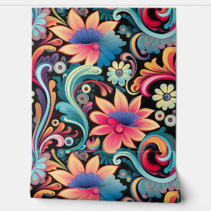Floral Funkadelic Botanical Wallpaper