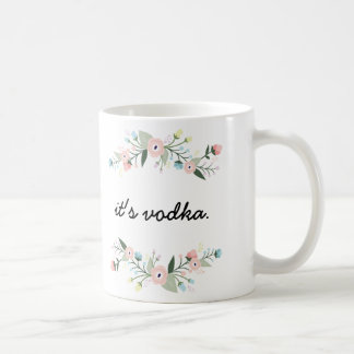 Floral Funny Vodka Mug