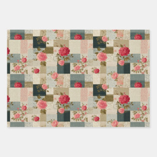 Floral Fushion Wrapping Paper Sheet