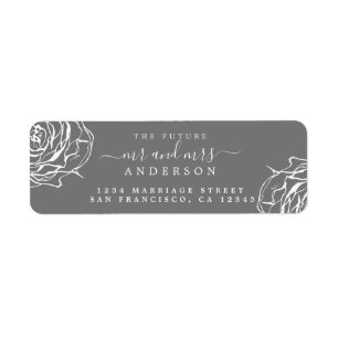 Floral Future M. Mme Gray Mariage Retour Adresse