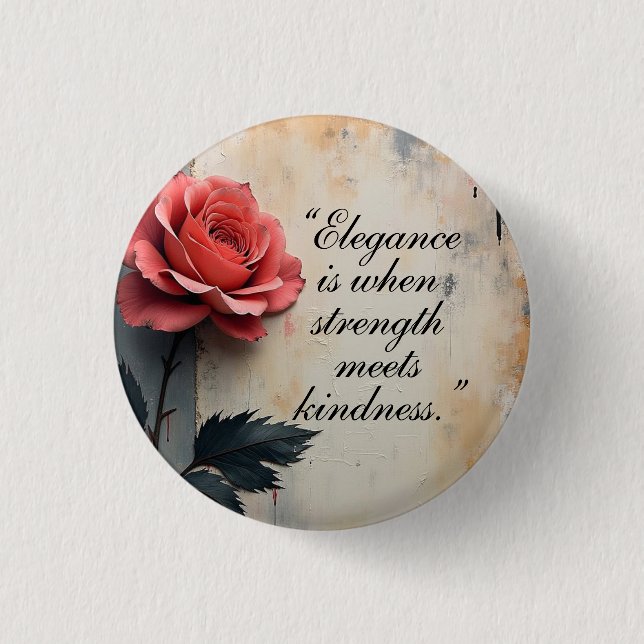 Floral Galore  1 Inch Round Button (Front)