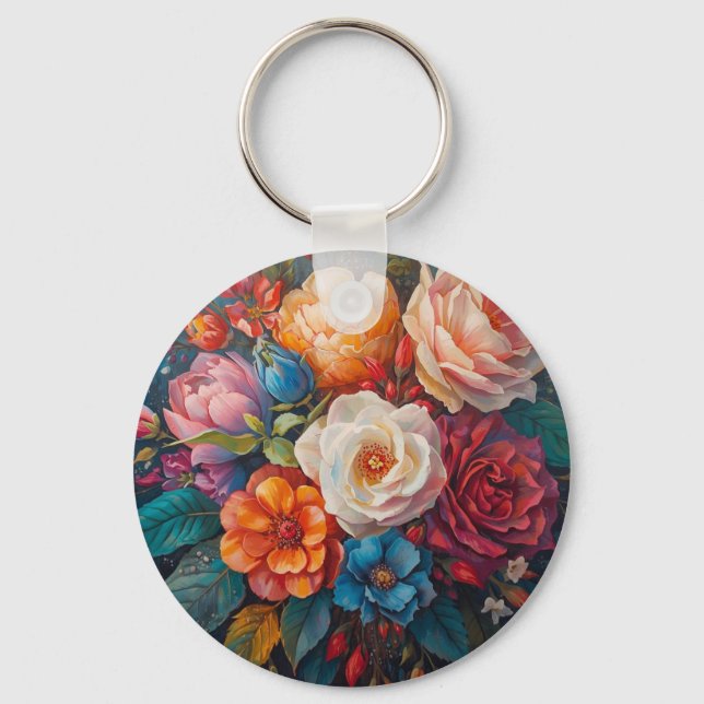 Floral Galore  Keychain (Front)