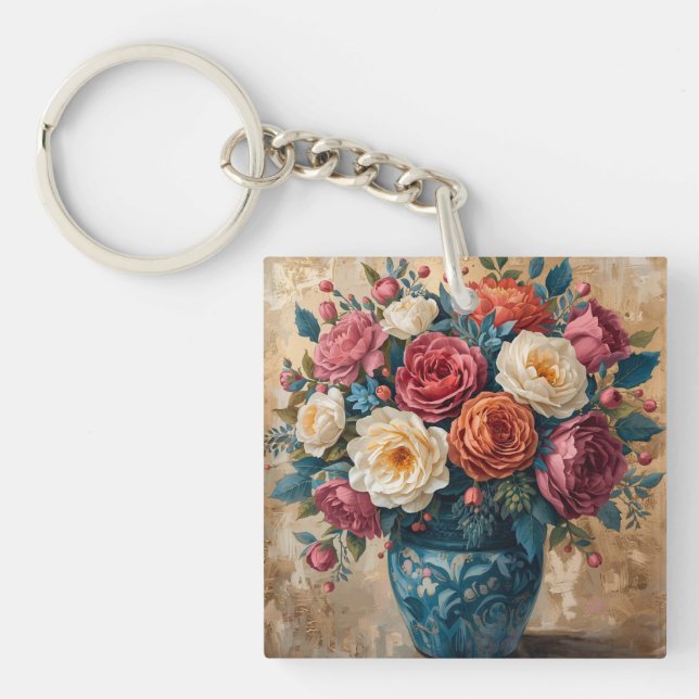 Floral Galore  Keychain (Front)