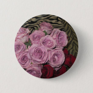 Floral Garden 2 Inch Round Button