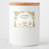 Floral Garden Bridal Shower Tea Party Drink and 