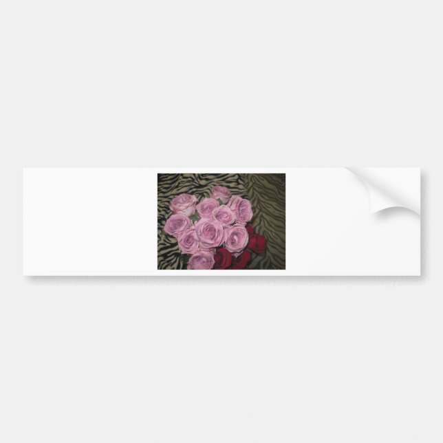 Floral Garden Bumper Sticker (Front)