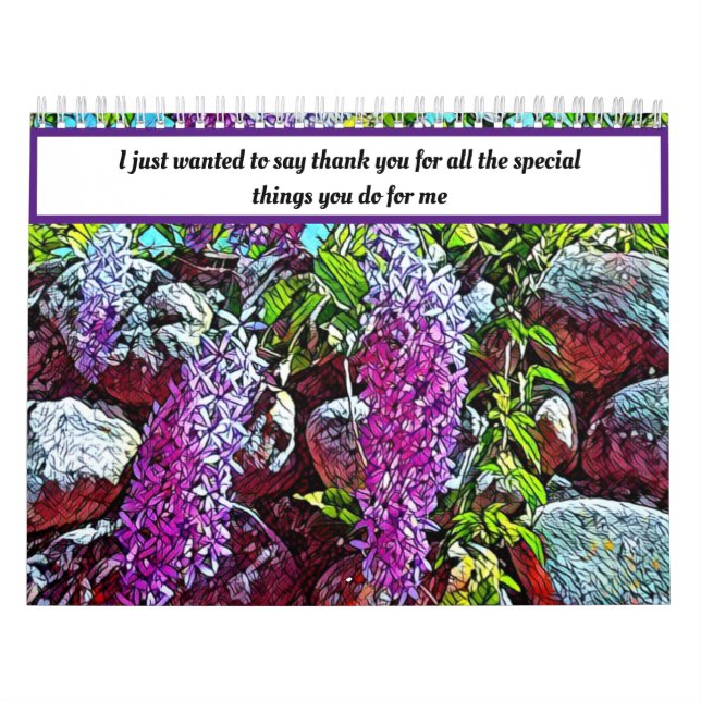 floral garden calendar (Cover)