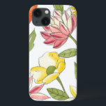 Floral Garden Design with White Background iPhone 13 Case<br><div class="desc">This floral garden design features strikingly bright colours against a pale white background, making the flowers stand out even more. An amazing painting that can bring colour and beauty to any room. Purchase it for yourself, or give it to a loved one as a gift!</div>