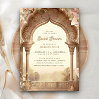 Floral Garden Elephant Indian Palace Bridal Shower