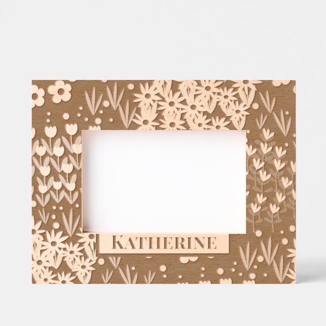 Floral Garden  Etched Frames (Front)
