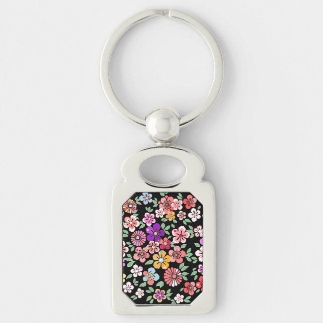 Floral Garden Keychain (Front)