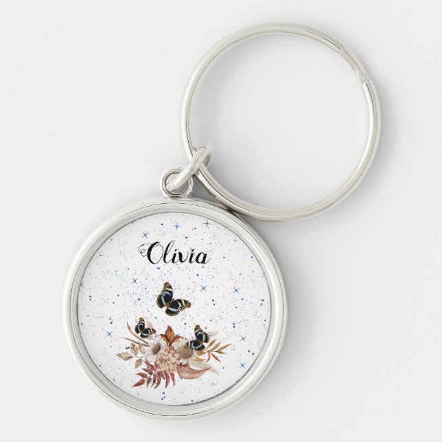 floral garden keychain (Front)
