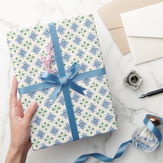 Floral Garden Motif Wrapping Paper (Gifting)
