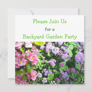 Floral Garden Party Invitation