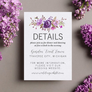 Floral Garden Purple Violet Lavender Detail Insert