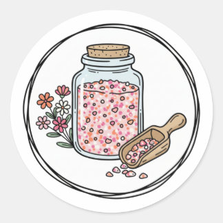 Floral Garden Sugar Scrub Label for Scrubs