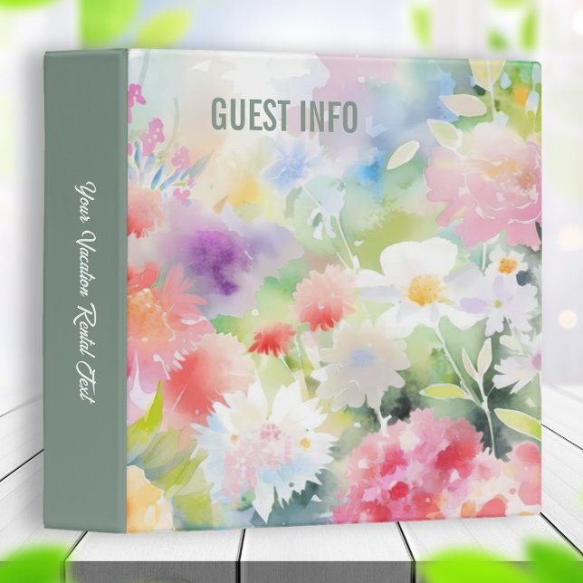 Floral Garden Vacation Home Rental Binder (Creator Uploaded)
