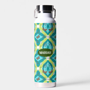floral garden water bottle