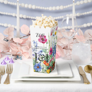 Floral garden wedding favor box