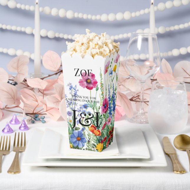 Floral garden wedding favor box (Wedding)