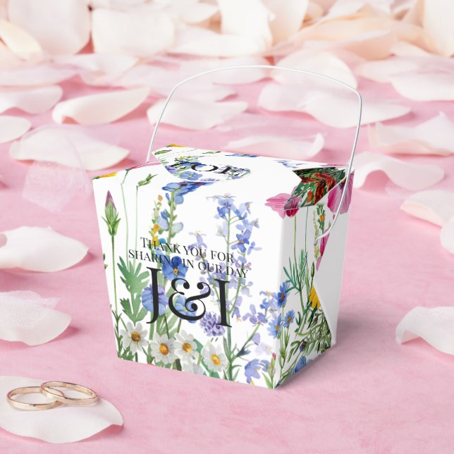 Floral garden wedding favor box (Wedding)