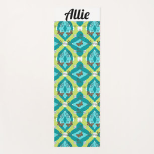 floral garden yoga mat