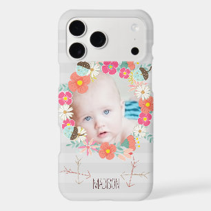 Floral Garland Acorns Arrows New Baby Photo